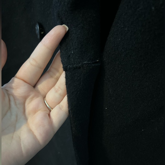 R&B black Thea Italian wool coat - Picture 10 of 10